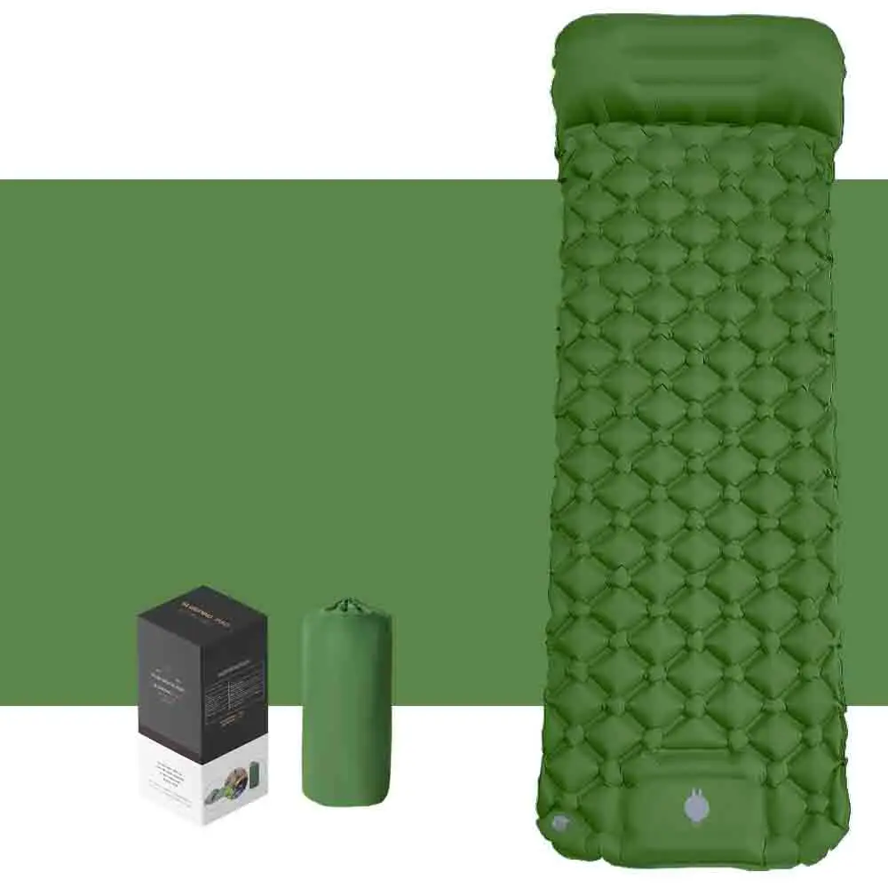 

Single-Person Portable Pentagonal Diamond-Shaped TPU Inflatable Tent Sleeping Pad Moisture-Proof Mattress Outdoor Dry Sleeping