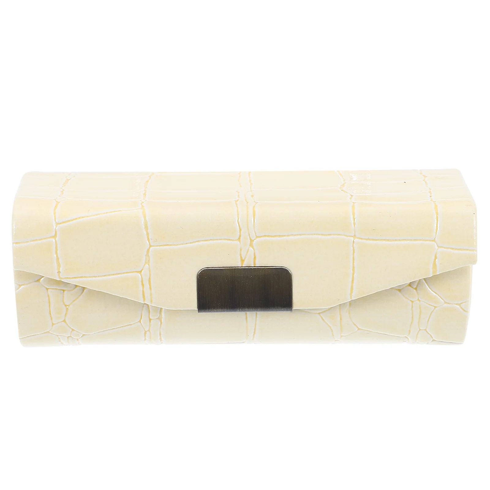 Estuche para lápiz labial de aleación de Zinc PU, pequeño soporte portátil para lápiz labial, espejo, organizador de maquillaje compacto, bolsa de viaje, almacenamiento minimalista elegante