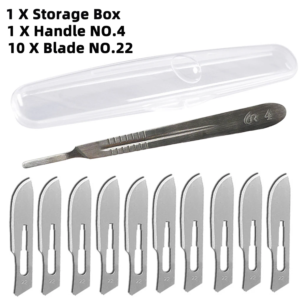 Skalpell Kombination 10 #, 11 #, 23 # High Carbon Stahl Chirurgische Klinge Mit Box und Griff für Carving und Schneiden Werkzeug Messer – Detail 17