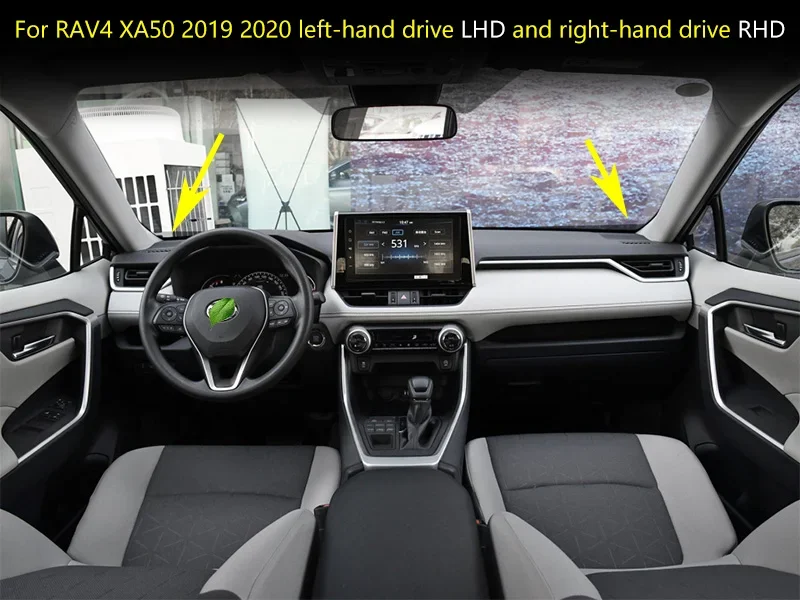 For Toyota RAV4 XA50 2019-2024 Stainless Steel Car dashboard one pillar air outlet vent trim frame sticker style