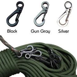 Mini mosquetón con ganchos de engranaje, llavero para acampar, EDC, supervivencia, escalada SF, mochila de primavera, 10 unidades por lote