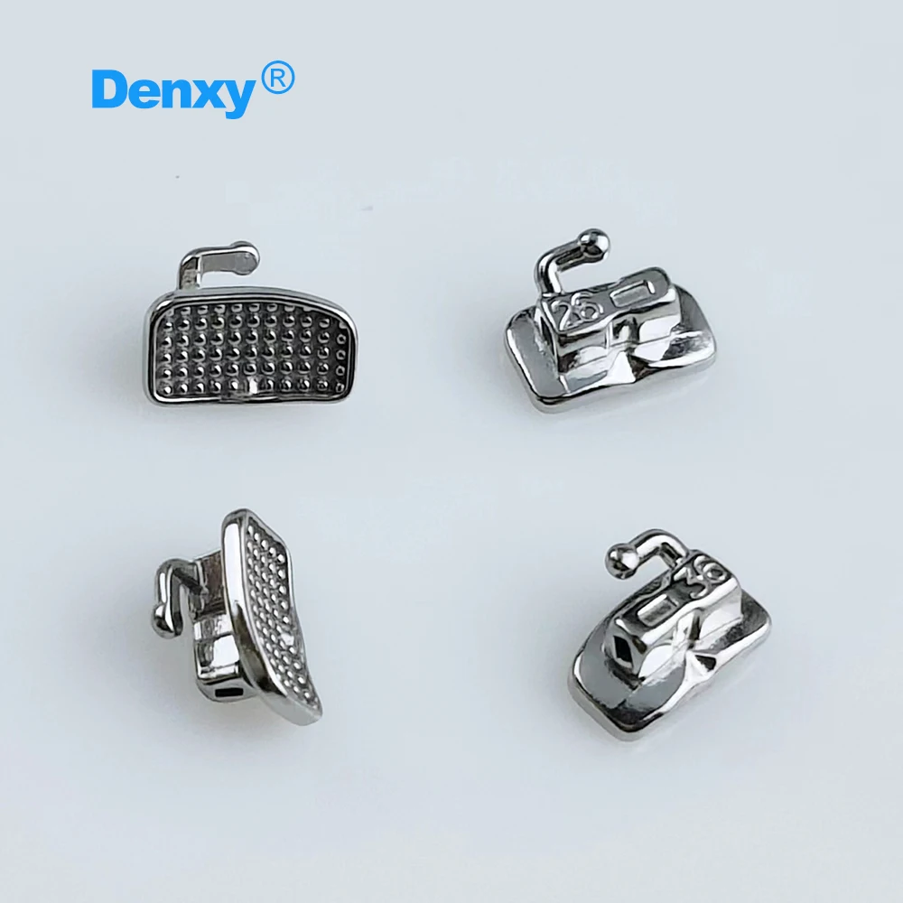 DENXY 40 Stück Kieferorthopädische Bukkalröhrchen Dental 1./2. Molar Breiter Eingang MIM Bukkalröhrchen Zahnarzt Zahnspangen Kieferorthopädische Brackets – Detail 1