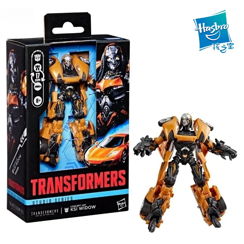 재고 있음 Hasbro 트랜스포머 클래식 토이즈 스튜디오 시리즈 디럭스 클래스 Ksi 위도우 액션 피규어 로봇 장난감 취미 선물 수집품