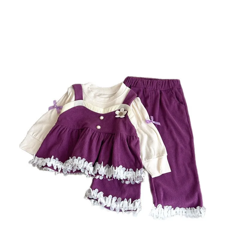 

New Spring Autumn Baby Girls Clothes Set Children Fashion Long Sleeved T-Shirt Pants 2Pcs/Sets Infant Clothing Kids Tracksuits