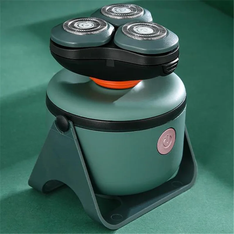 

Мини-портативная электрическая бритва для бороды для мужчин, бритва для лица, машина для бритья влажной и сухой и закрытия, 3D поплавок, роторный триммер для бороды, быстрое зарядное устройство