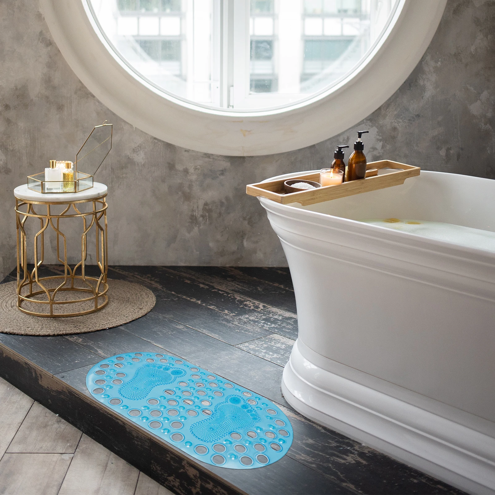 

Pvc Foot Massager Anti Slip Bathing Pad Wear Resistant Shower Floor Mat Ground Mat Soft Comfort Soothe Massage Feet