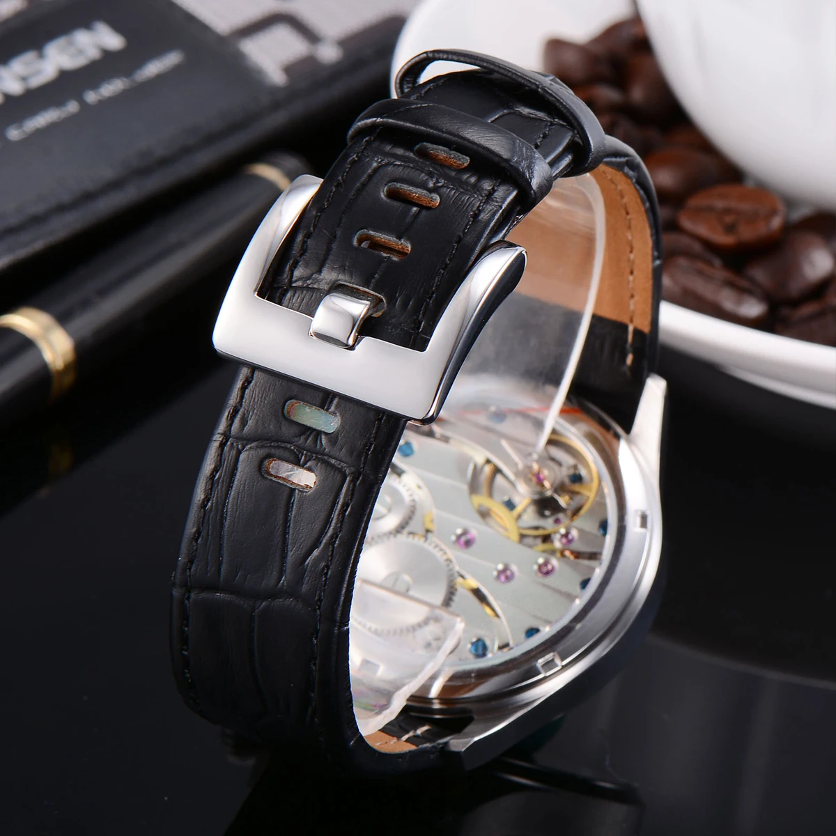 Corgeut  44MM Dial ST3600 Hand-Wound Movement 316L Steel Case Men\'S Watch 30 M Water Resistant Luxury Sapphire Glass
