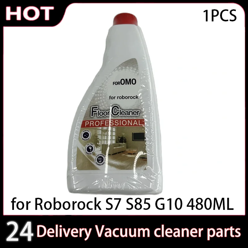 Solución de Limpieza para Pisos Roborock Omo de 480 ml, Accesorios Líquidos Compatibles con S7, S85, G10, 99.9% Antibacterianos, No Tóxicos
