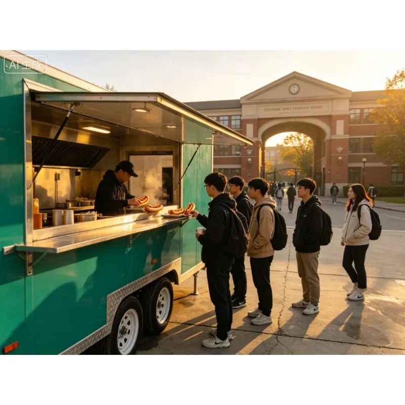 Street Mobile Kitchen  Food Trailer Customize Mobile Restaurant Mobile Food Trailers for Sale Usa Europe Australia