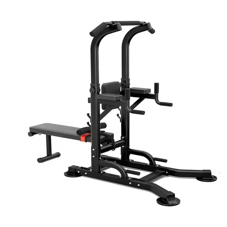 Adjustable Horizontal Multi-Function Power Tower Dip Station Pull Up Bar for Home Office Gym