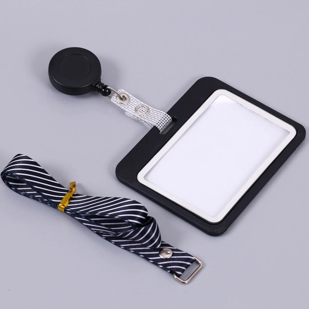 

2Pcs Working Card Protector Clear Badge Sleeve Transparent Id Card Holder Anti-Scratch Cards Storage Sleeves for Office