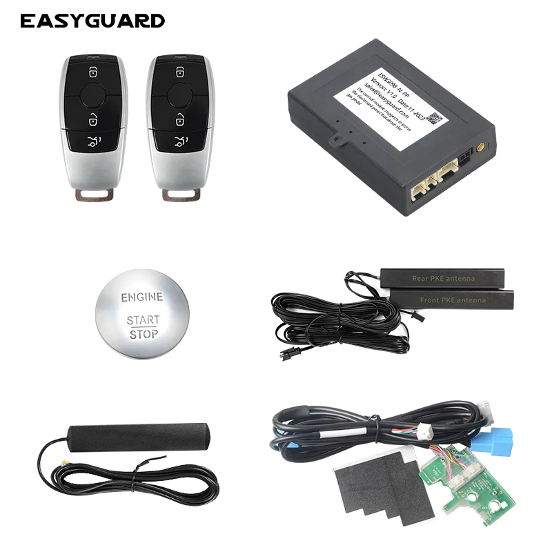 EASYGUARD Smart Key PKE keyless entry fit for 2014+ Benz FBS4 A B class W246/W177 E class W212/W213, CLA C117 key start car