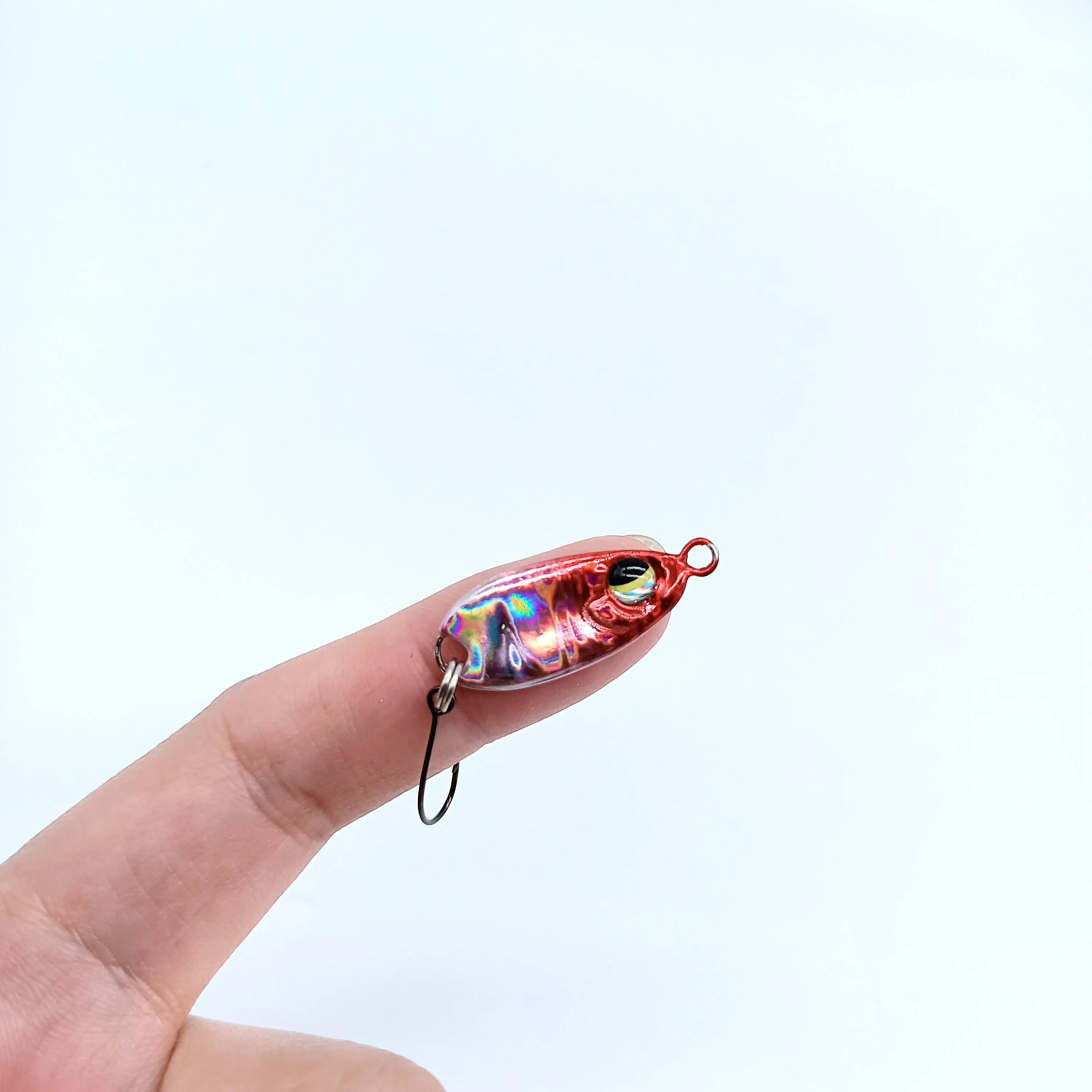 Duoduoyu 1 Stück Micro Jig Mini Löffel Angel köder 3g/5g Micro Metal Köder Hart Pailletten Köder Spinner Löffel mit Single Hook Stream – Detail 3