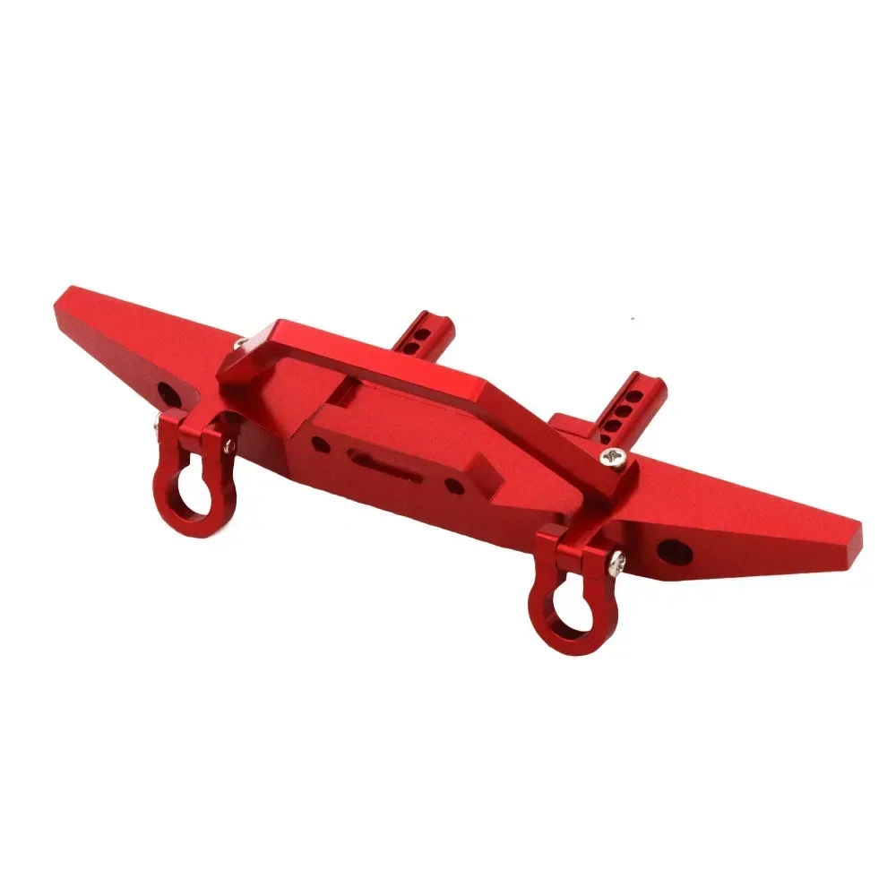 MN128 MN 128 견인 후크가있는 금속 전면 및 후면 범퍼 1/10 RC 크롤러 자동차 업그레이드 부품 액세서리