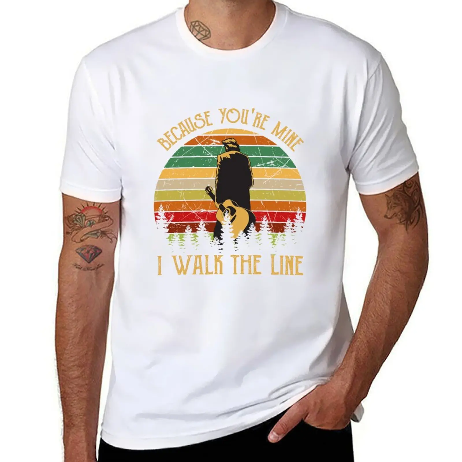 

Because You're Mine I Walk The Line Gift Fan T-Shirt funny t shirts cotton man t shirts for men T-Shirt