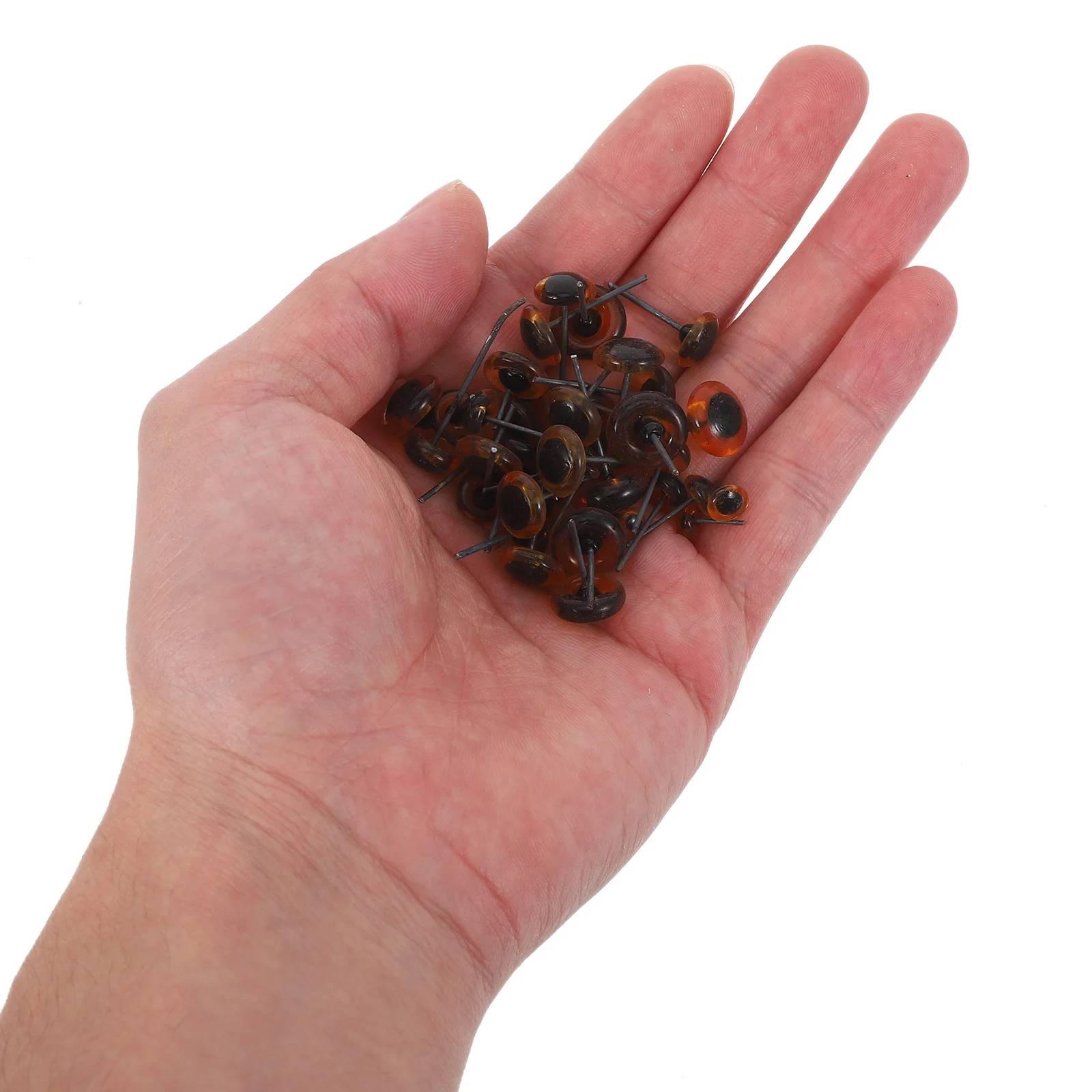 

100Pcs Handmade Glass Safety Eyes for Needle Felting Stuffed Animals Crochet Making Supplies Crafts Round Glass Fake Eyes