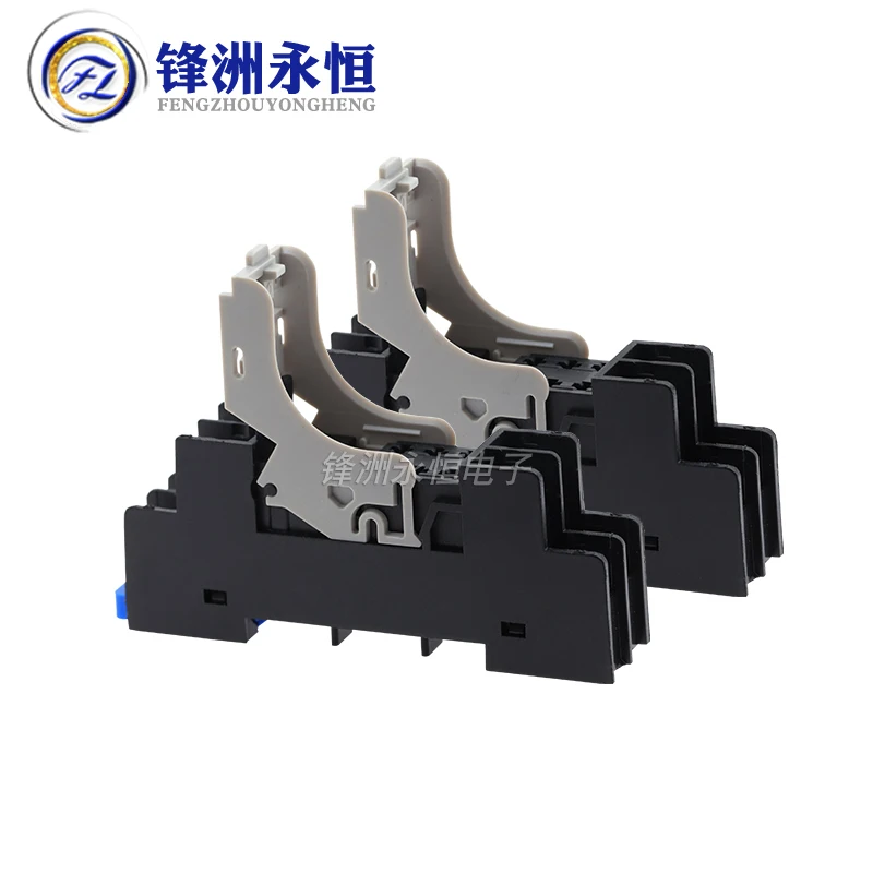 1Pcs Relay Base SJ2S-05B Is Equipped With Intermediate Relay RJ2S-CL-D24 G2R-2-SN 8 Holes