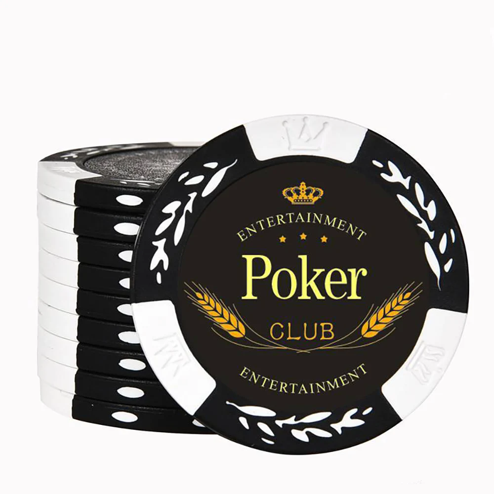 10PCS Clay Poker Chips No Face Value Texas Hold\'em Poker Chip Coins Multi-coloured Gaming Entertainment Coins Bonus Scoreboards