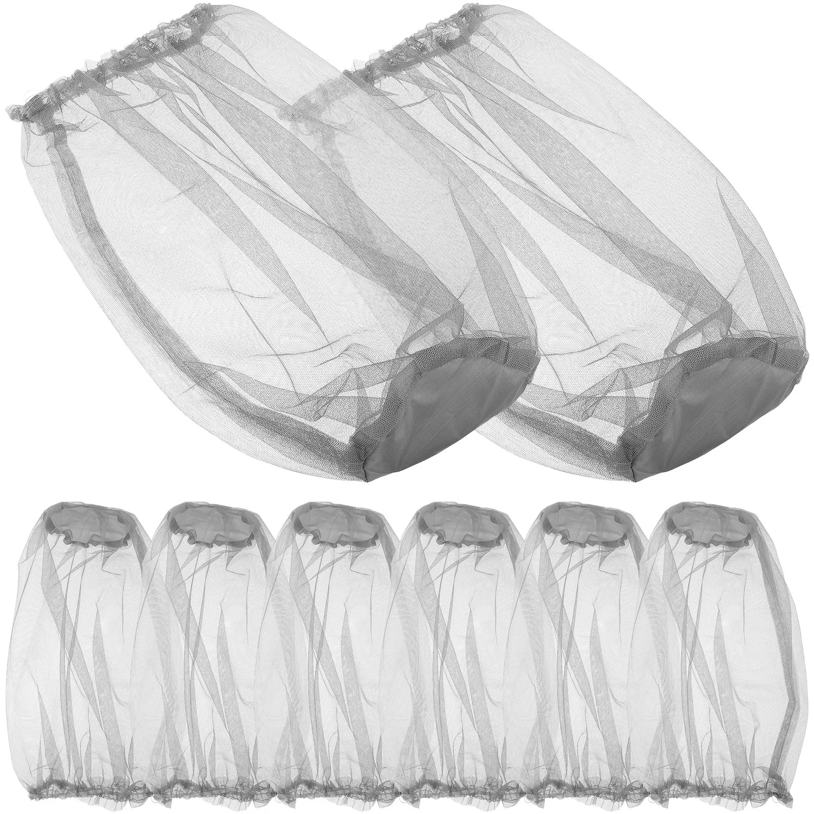 

Набор из 8 штук: Профессиональная сетка от комаров для головы и лица с вентилируемой сеткой для защиты шеи, для садоводства, рыбалки, туризма