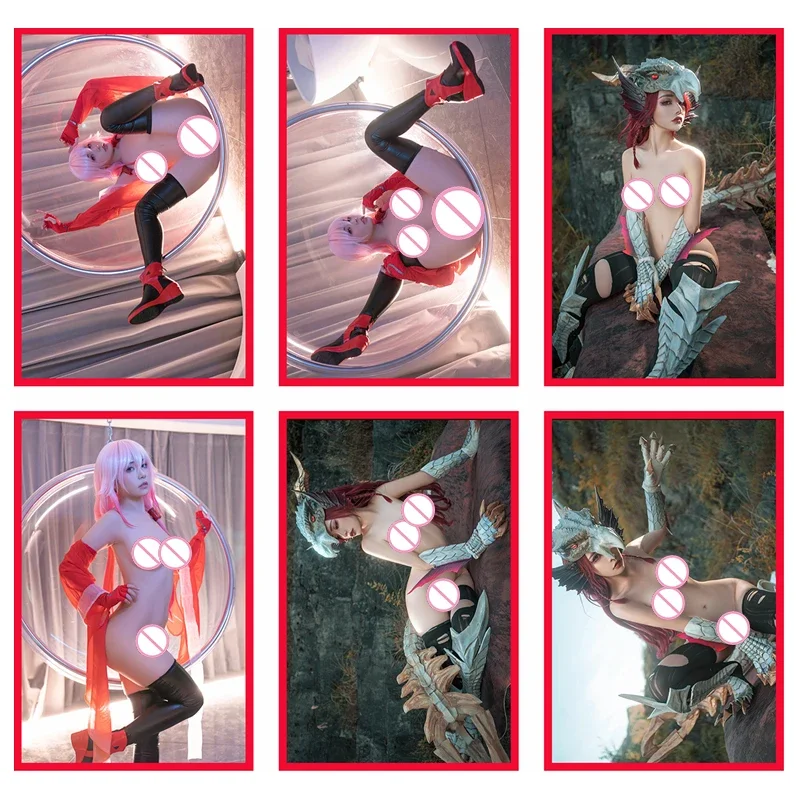 Carte de Cosplay Sexy pour fille nue, 24 pièces, 5.4x8.6cm, histoire de déesse, bricolage, carte nue ACG, jouets pour adultes, cartes de Collection rares, objets de collection pour garçons