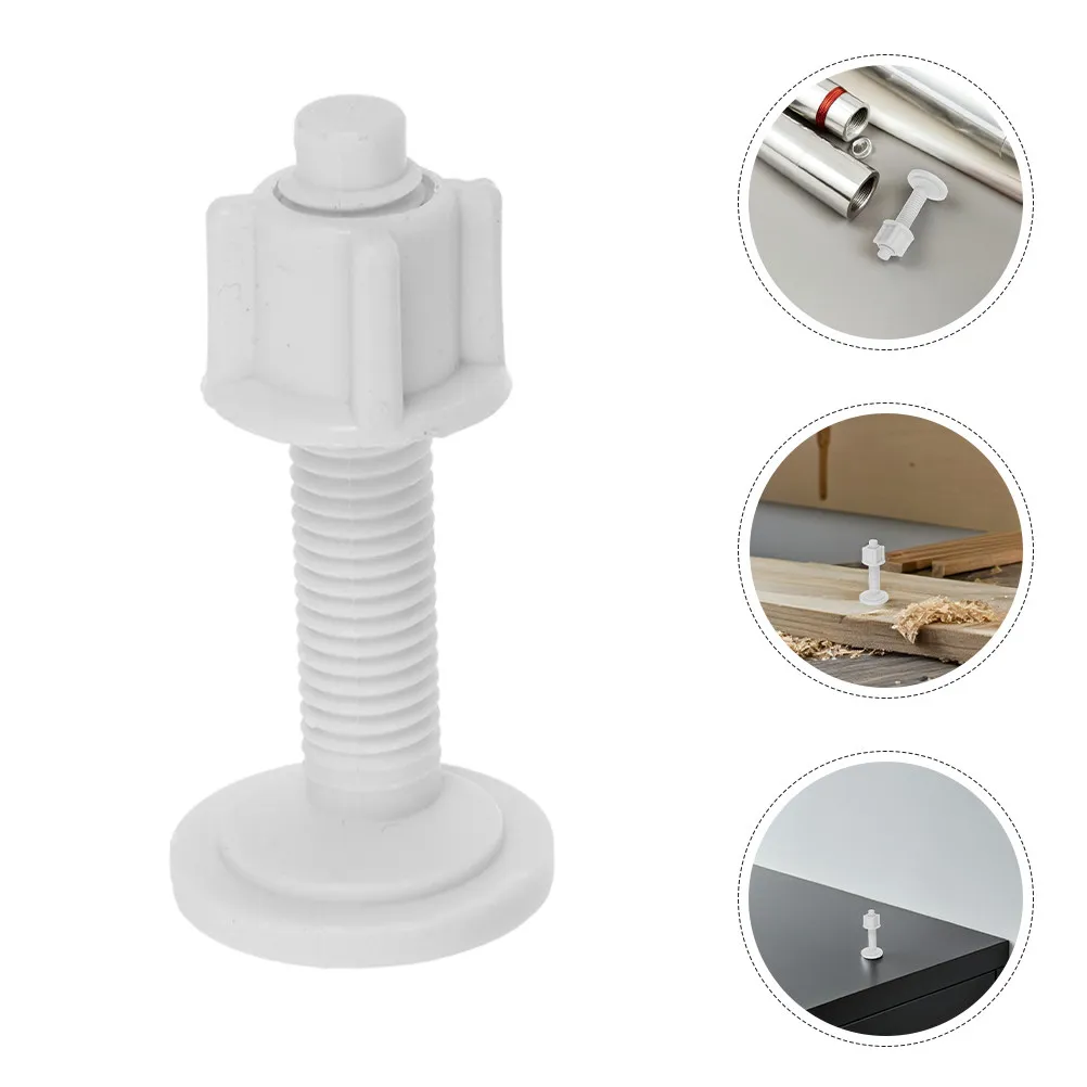 8pcs Toilet Seat Screws Universal Heavy Duty Toilet Screws Bolts Lid Hardware Bolts For Seat Plastic Fasteners Replacement