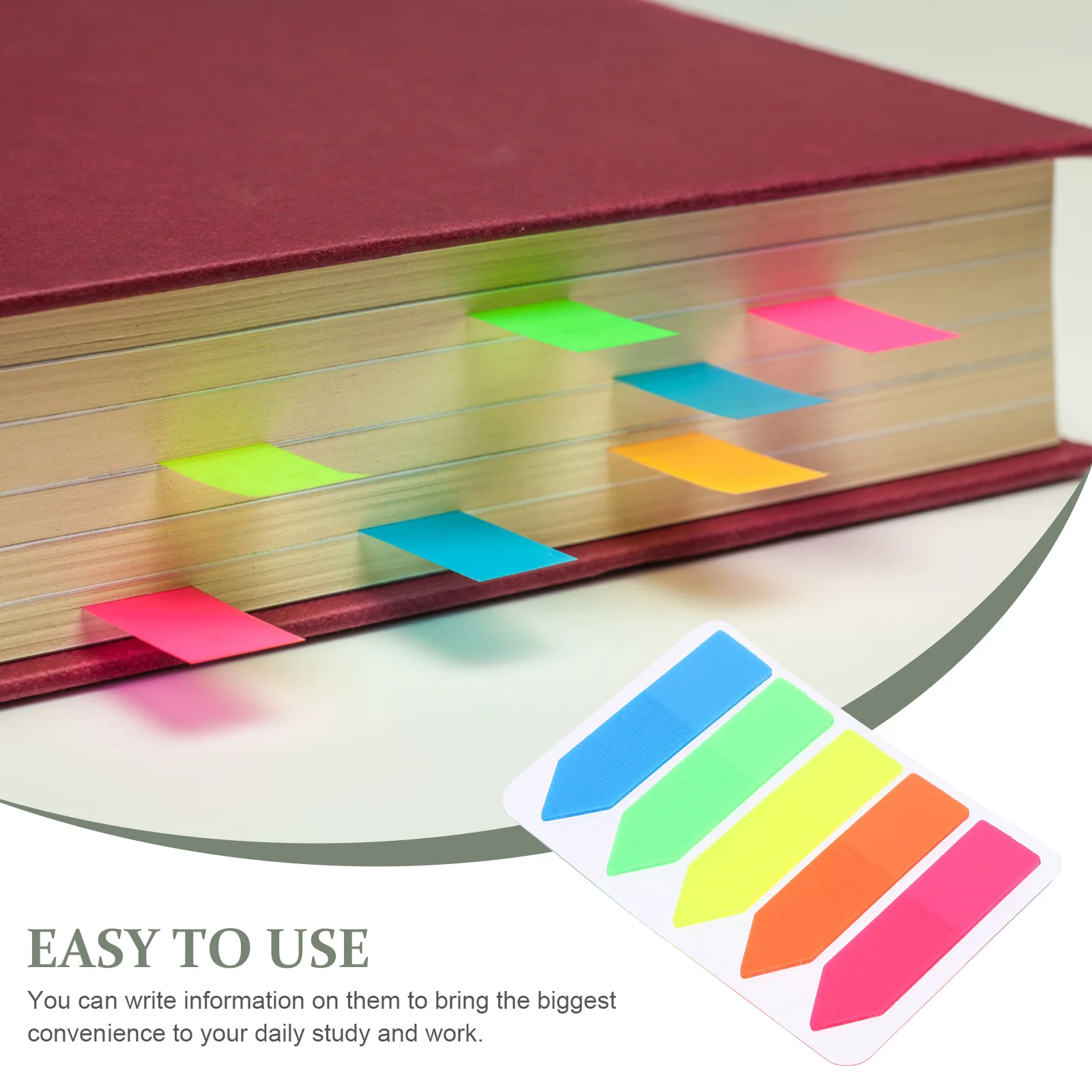 

2000pcs Household Book Tabs Multi-Function Page Markers Portable Sticky Tabs Convenient Label Stickers Note Accessories