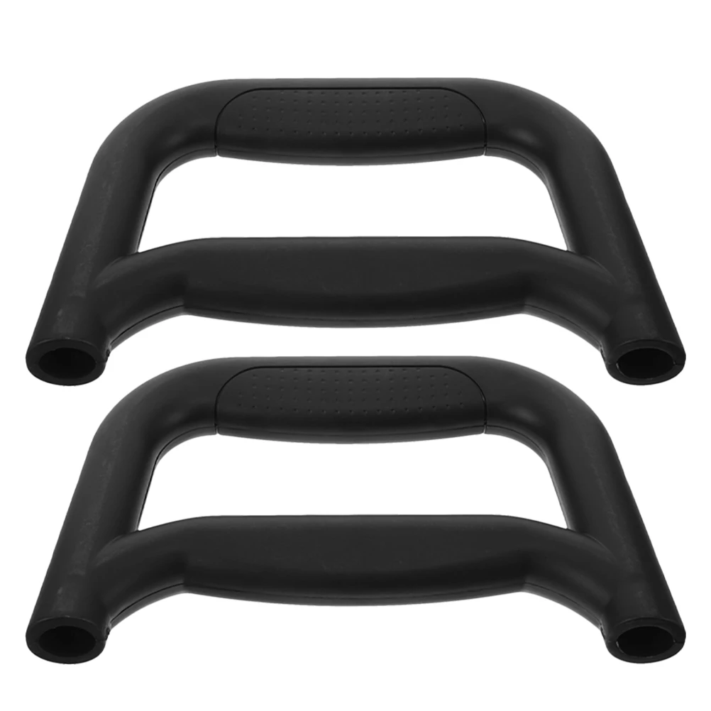 

2pcs Trolley Cart Handle Replacement Plastic Grip Durable Heavy Load Handling Outdoor Use Shopping Cart Part