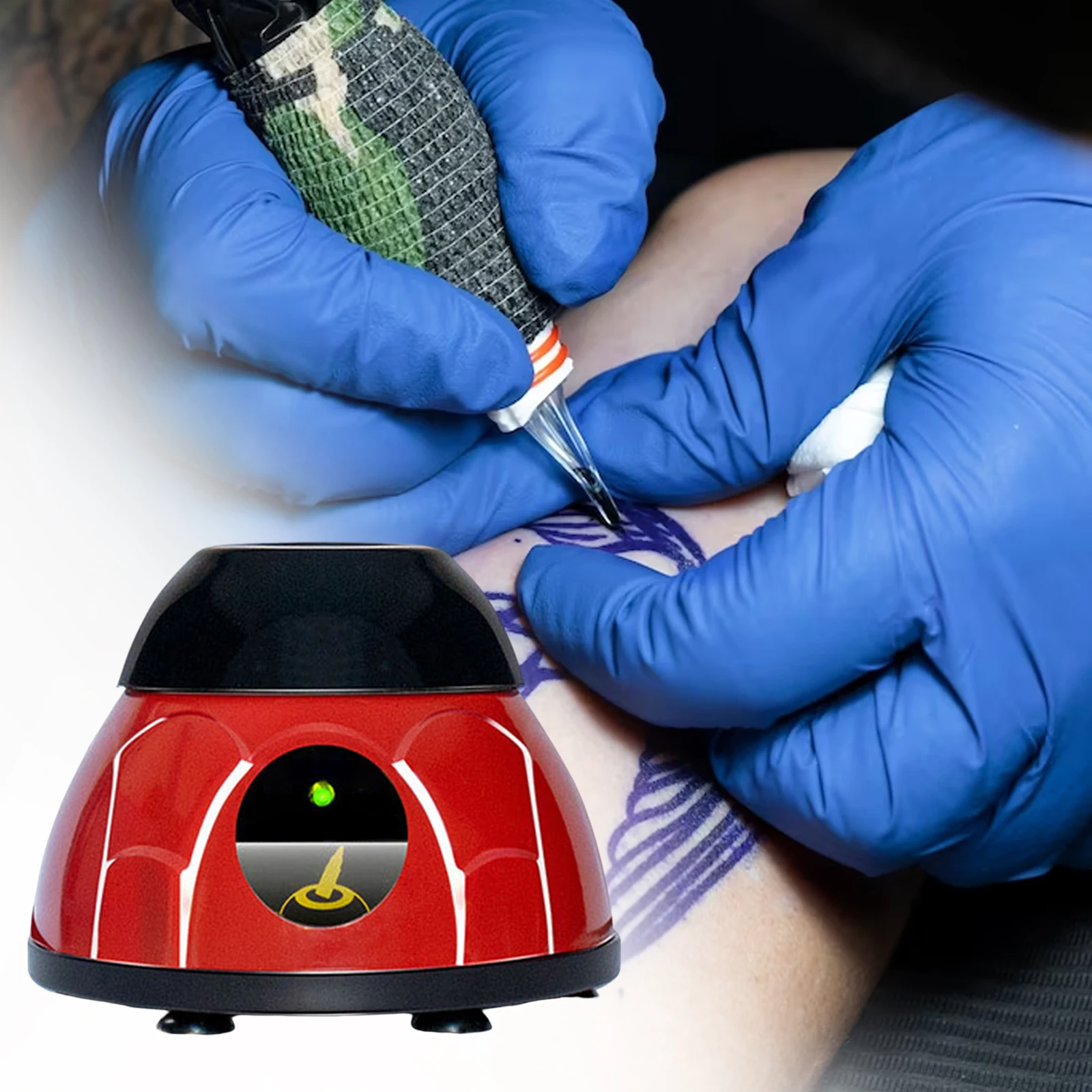 

Электрический шейкер для татуировок и пигментных чернил, миксер со штепсельной вилкой Стандарта США, Противоскользящее основание и защита от ударов, шейкер с сенсорным выключателем и емкостью для жидкости