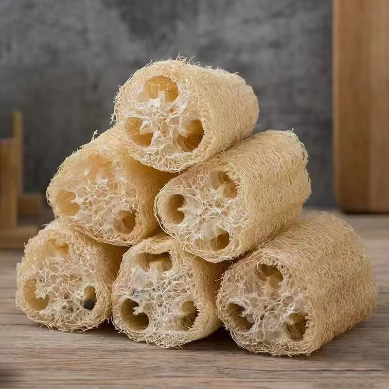 Natural Loofah Sponge For Dishes Pots, Kitchen Scrubber Multi-functional Cleaning Tools 10CM-50CM