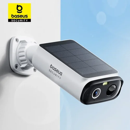 Baseus Security S1 Lite Cámara de seguridad solar Cámara inalámbrica para exteriores Energía continua Resolución 2K 135 ° Cámara Wifi FOV IP67