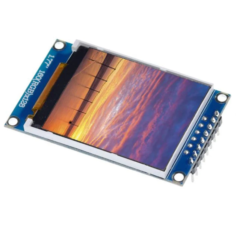 1 pz schermo LCD TFT da 1.77 pollici 128*160 1.77 TFTSPI modulo schermo a colori TFT modulo porta seriale