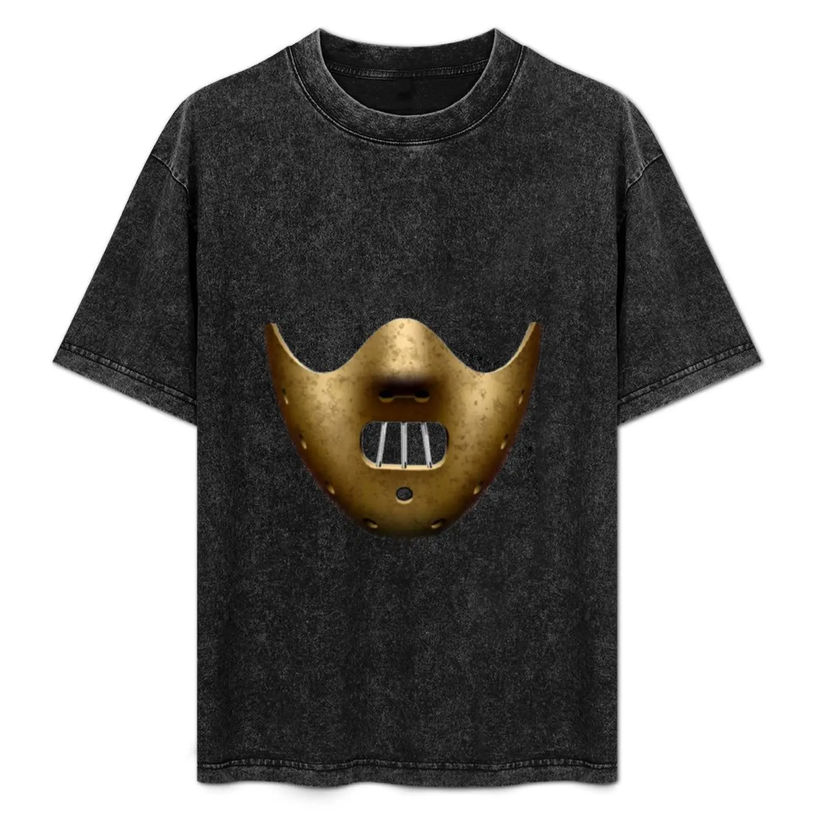 Hannibal Lecter Mask T-Shirt cute tops graphics Men's cotton t-shirt