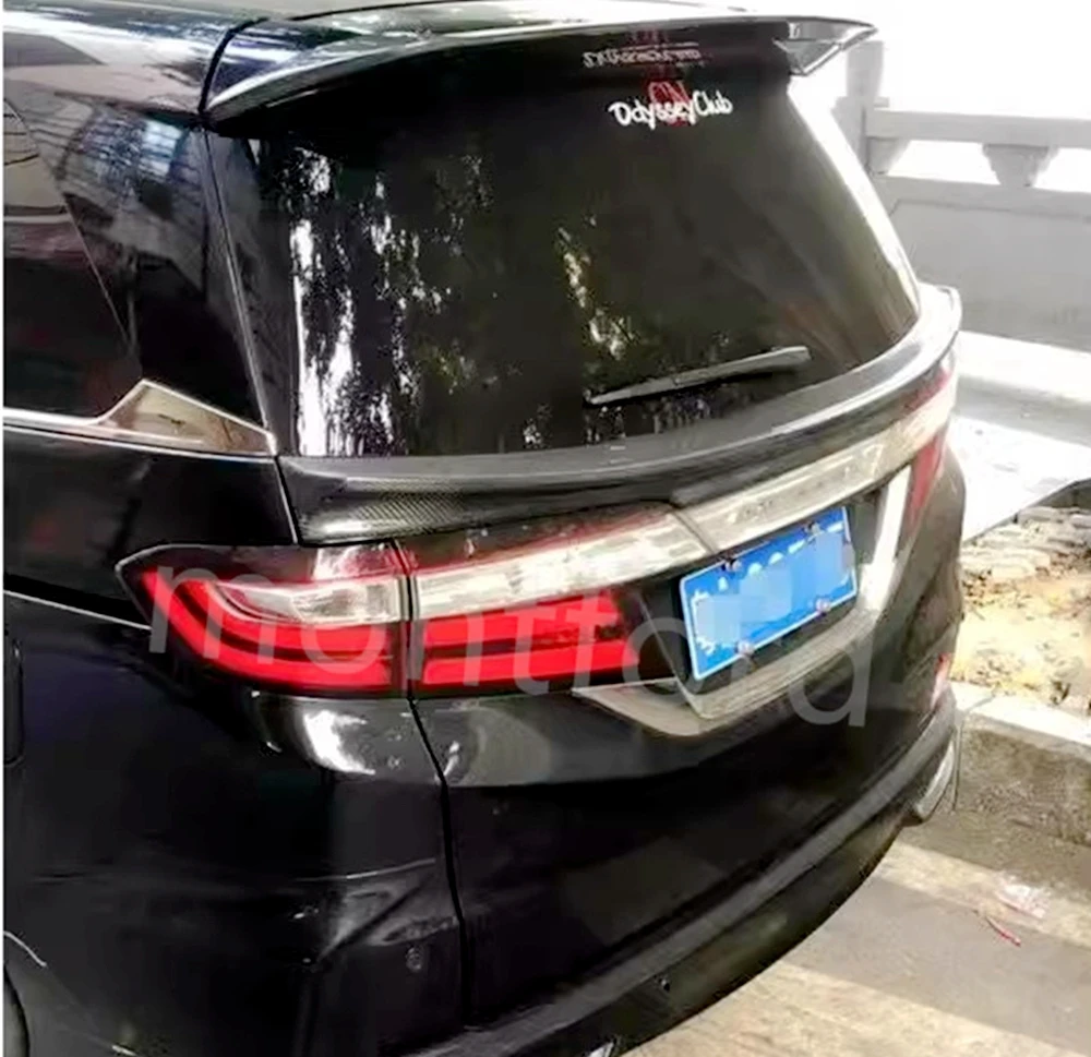 For Honda Odyssey 2015-2019 high quality Carbon Fiber rear boot Wing Spoiler Rear Roof Spoiler Wing Trunk Lip Boot Cover