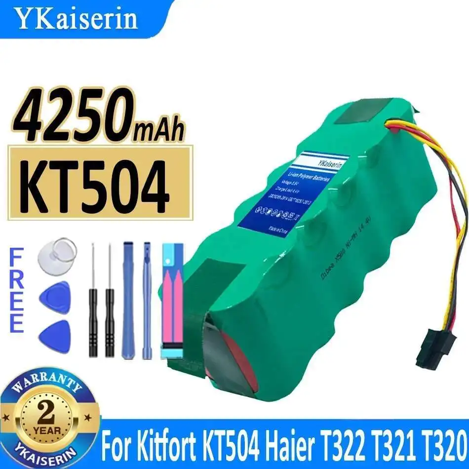 

Аккумулятор 4250 мАч для Kitfort KT504 Haier T322 T321 T320 Panda X500 X580 X600 Ecovacs Mirror CR120
