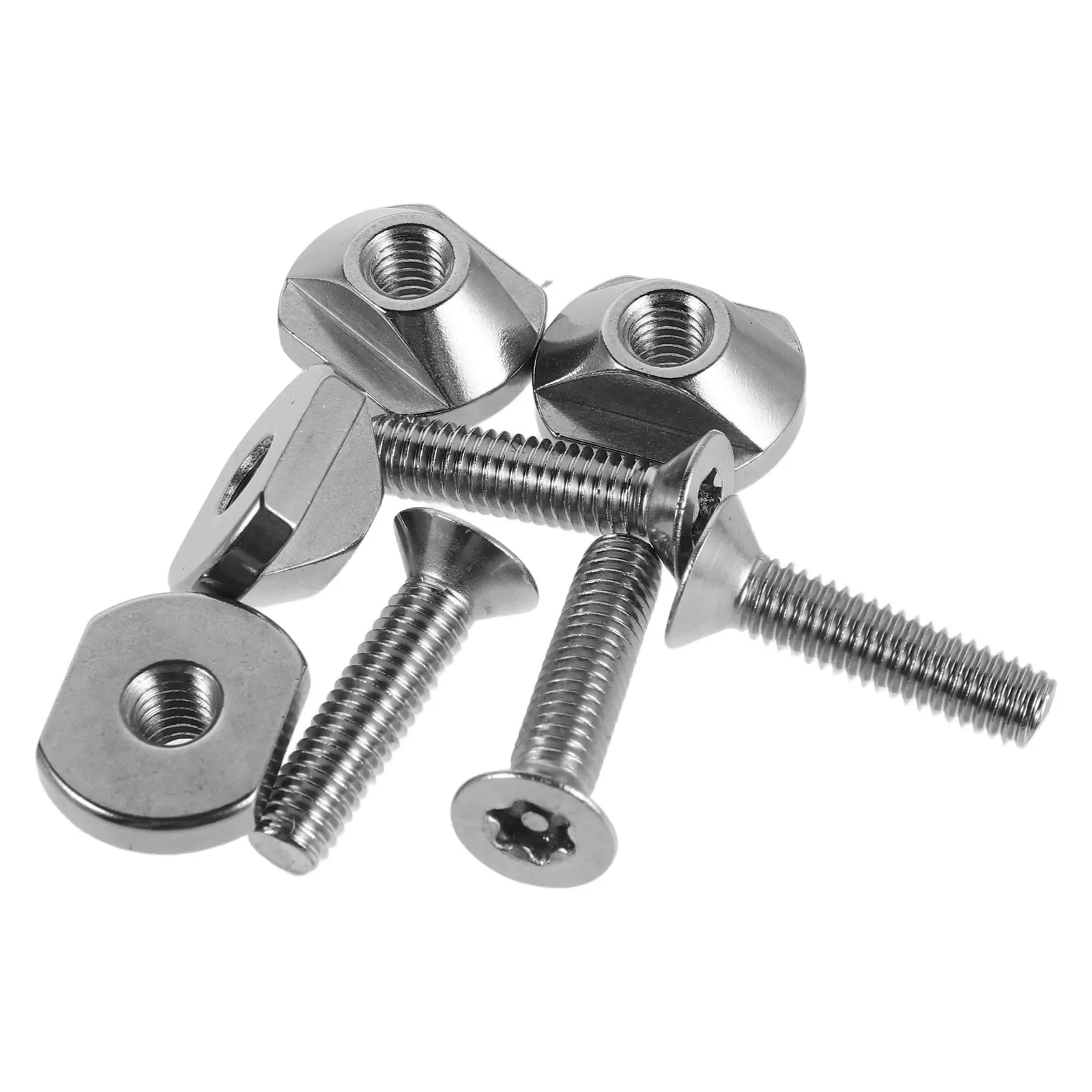 4Pcs Board Fin Screw Set Stainless Steel Rustfree Replacement Sup Paddleboard Longboard Fin Bolt Accessories