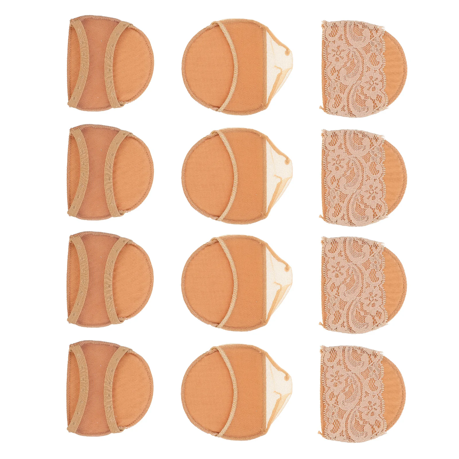 نصف النخيل الجوارب المضادة للانزلاق الأمامية وسائد عالية الكعب إدراج تنفس العرق ماصة القدم لتخفيف الآلام حامي وحيد