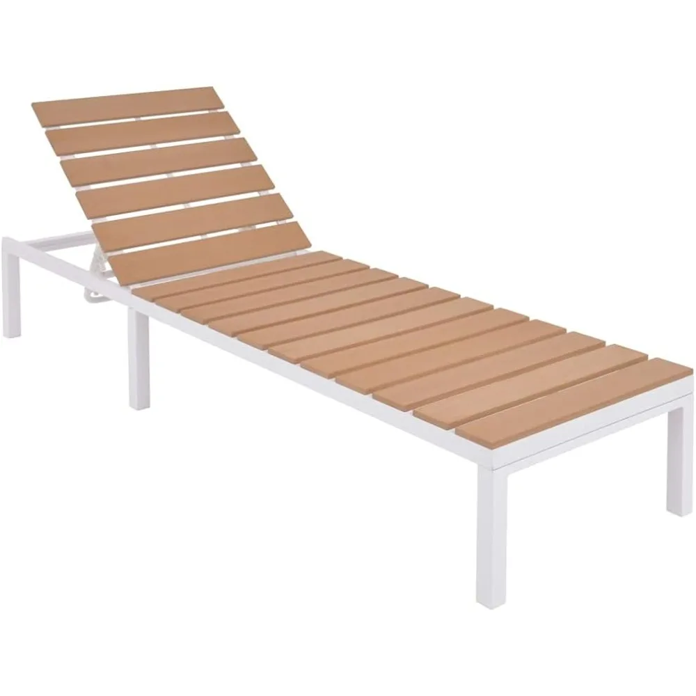 

Terrace Lounge,Chairs Sunbeds Outdoor Sofa Garden Furniture,Sun Loungers,Sun Lounger Aluminium and WPC Brown(Fast delivery)