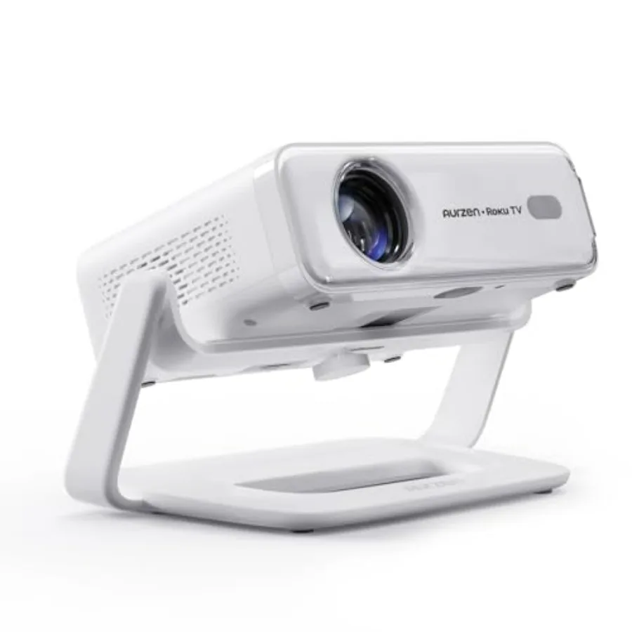 

Умный проектор Roku TV с многофункциональной подставкой для проектора: комплект для домашнего кинотеатра и просмотра фильмов на открытом воздухе, обеспечивающий захватывающее изображение 1080p