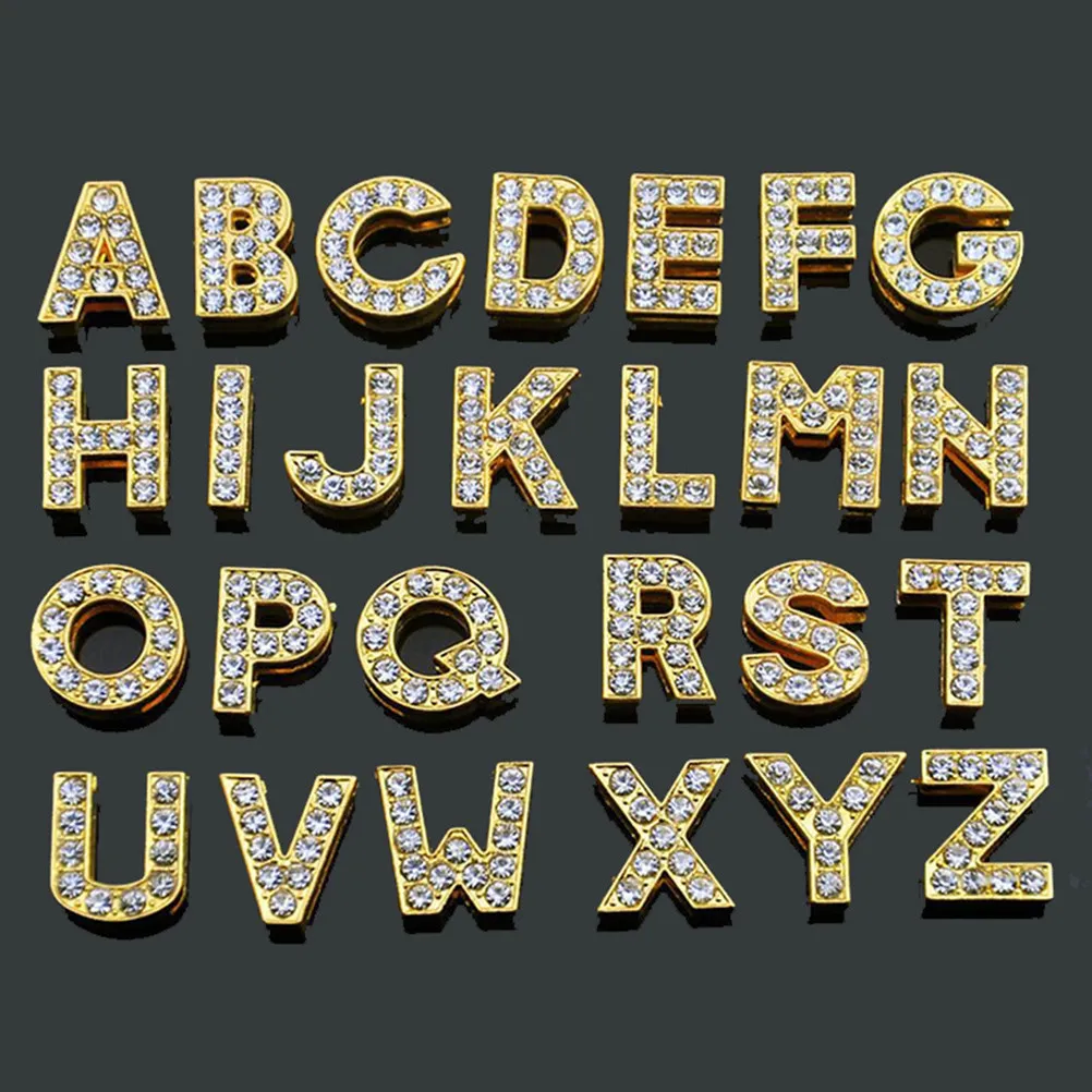 26Pcs DIY Letter Charms Set for Jewelry Making Beading Crafts Necklace Bracelet Earring Mobile Phone Chain Waist Belt Hair Clip