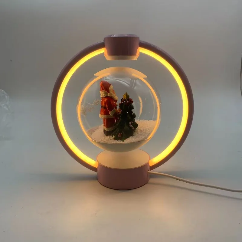 Floating Santa Claus Night Light Decoration Gifts