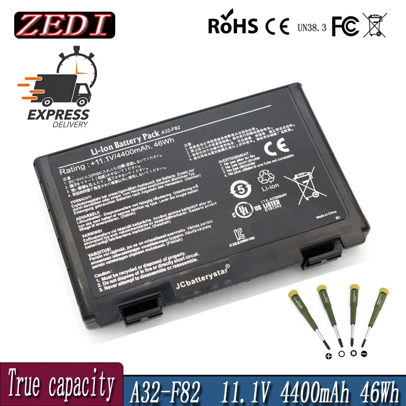 ZEDI 11.1V New Laptop Battery for Asus a32-f82 a32-f52 a32 f82 F52 k50ij k50 K51 k50ab k40in k50id k50ij K40 k50in k60 k61 k70