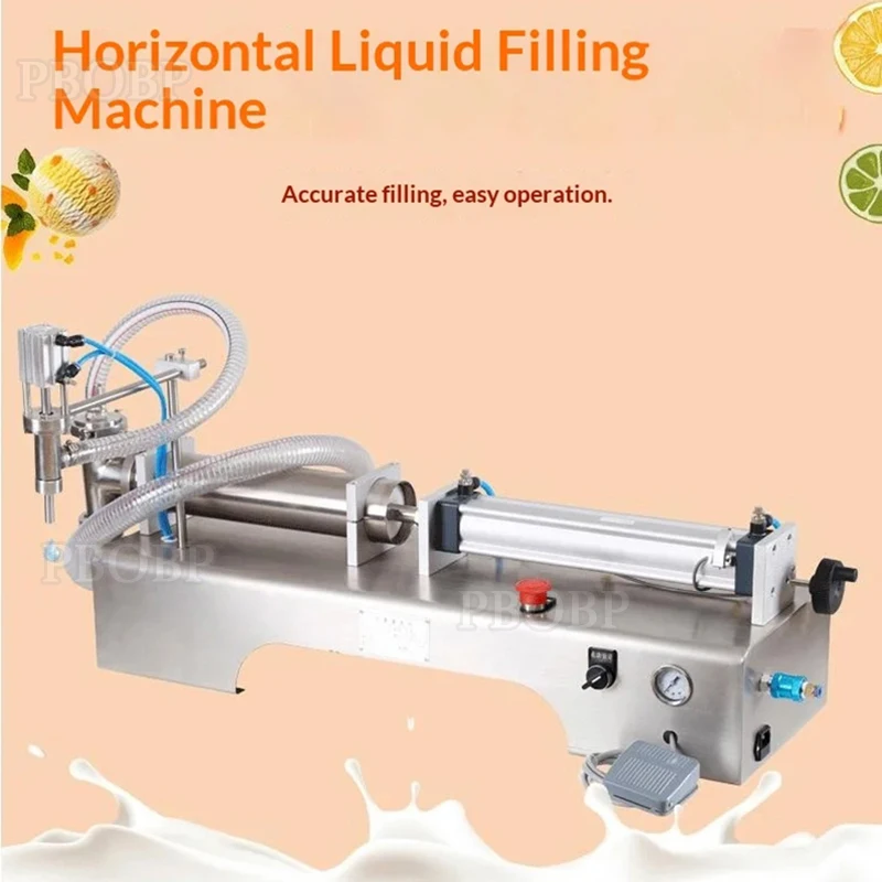 PBOBP Automatic Filling Machine Liquid Perfume Bottle Water Oil Juice Single Head Filler With Conveyor Belt