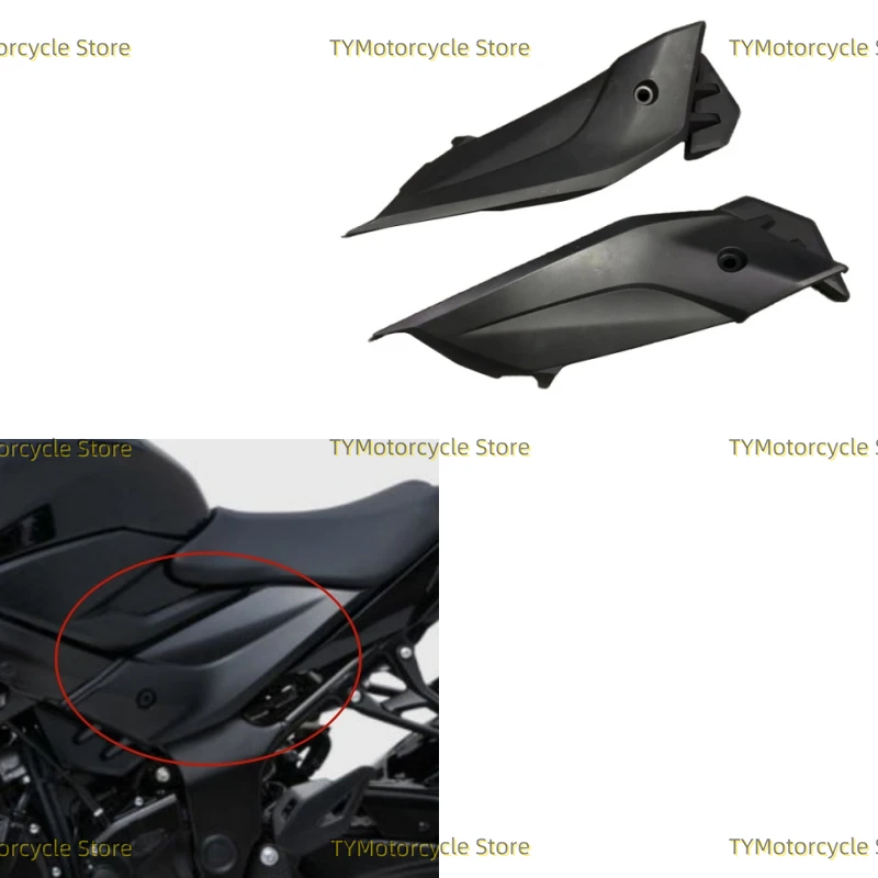 

Rear Seat Passenger Side Cover Motorcycle Cushion Under Side Panel Fit for Suzuki GSX-S750 GSXS750 GSXS 750 2017 2018 2019-2021