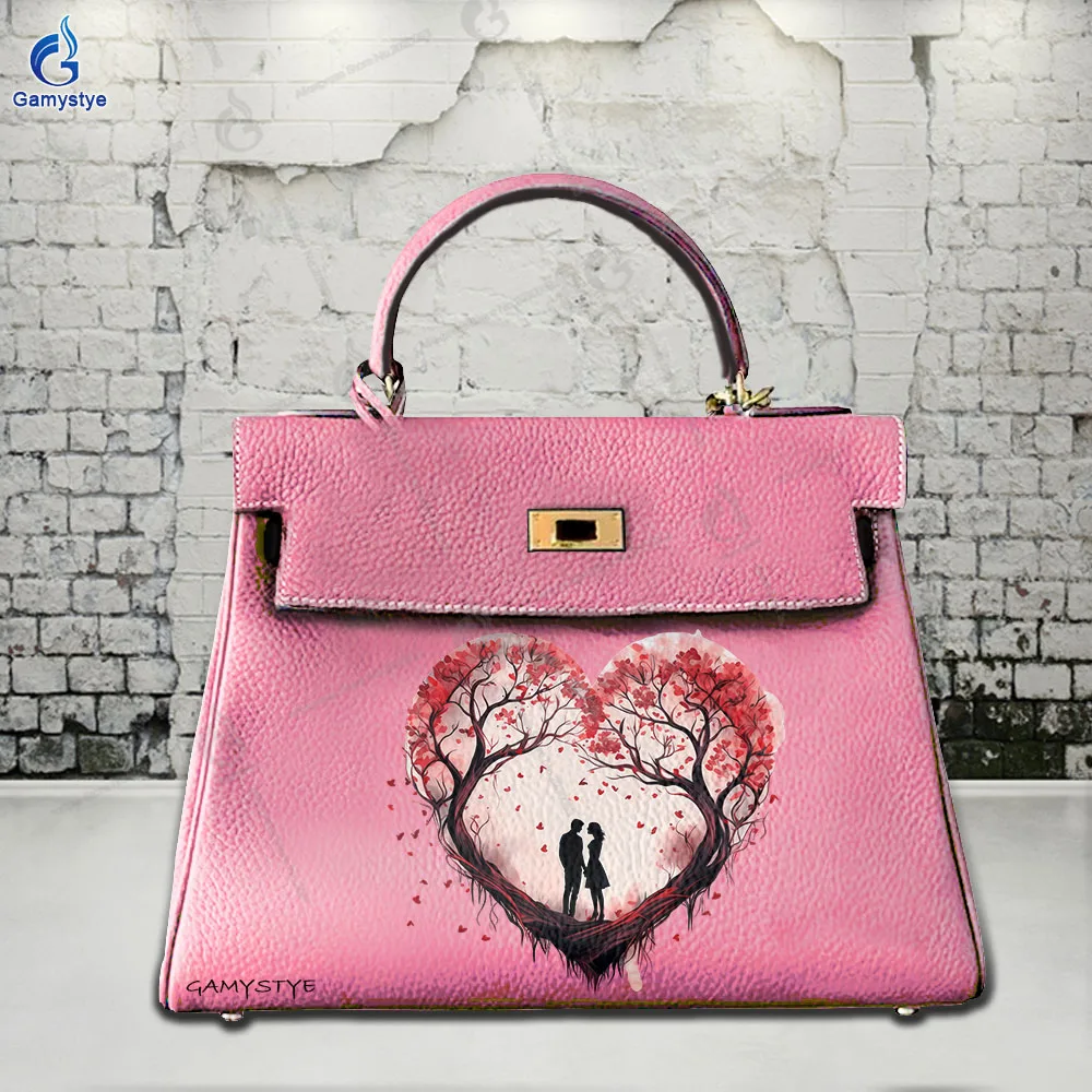 شخصية بولسو الفن حقائب مطبوعة الطباعة الفنية مع جو محب جلد البقر الحقيقي السيدات حقيبة اليد الإناث Carteras #1