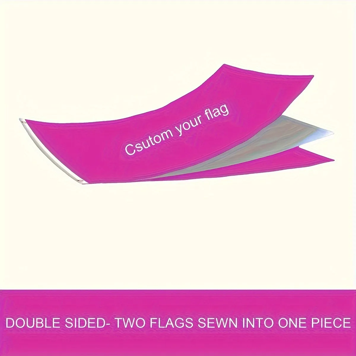 Custom Garden Flag 150x90cm 3 Ply Double Sided Waterproof Personalized Logo Text Photo Outdoor Decor