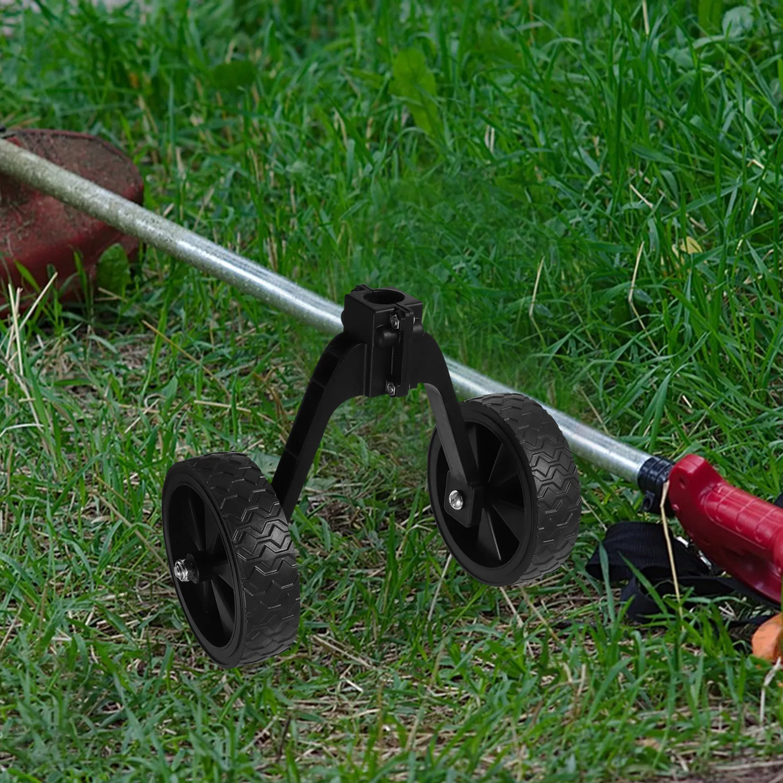 Garden Mower Replacement Wheel Support for String Trimmer Plastic Lawn Mower Auxiliary Wheel Outdoor Caster Efficient Mowing