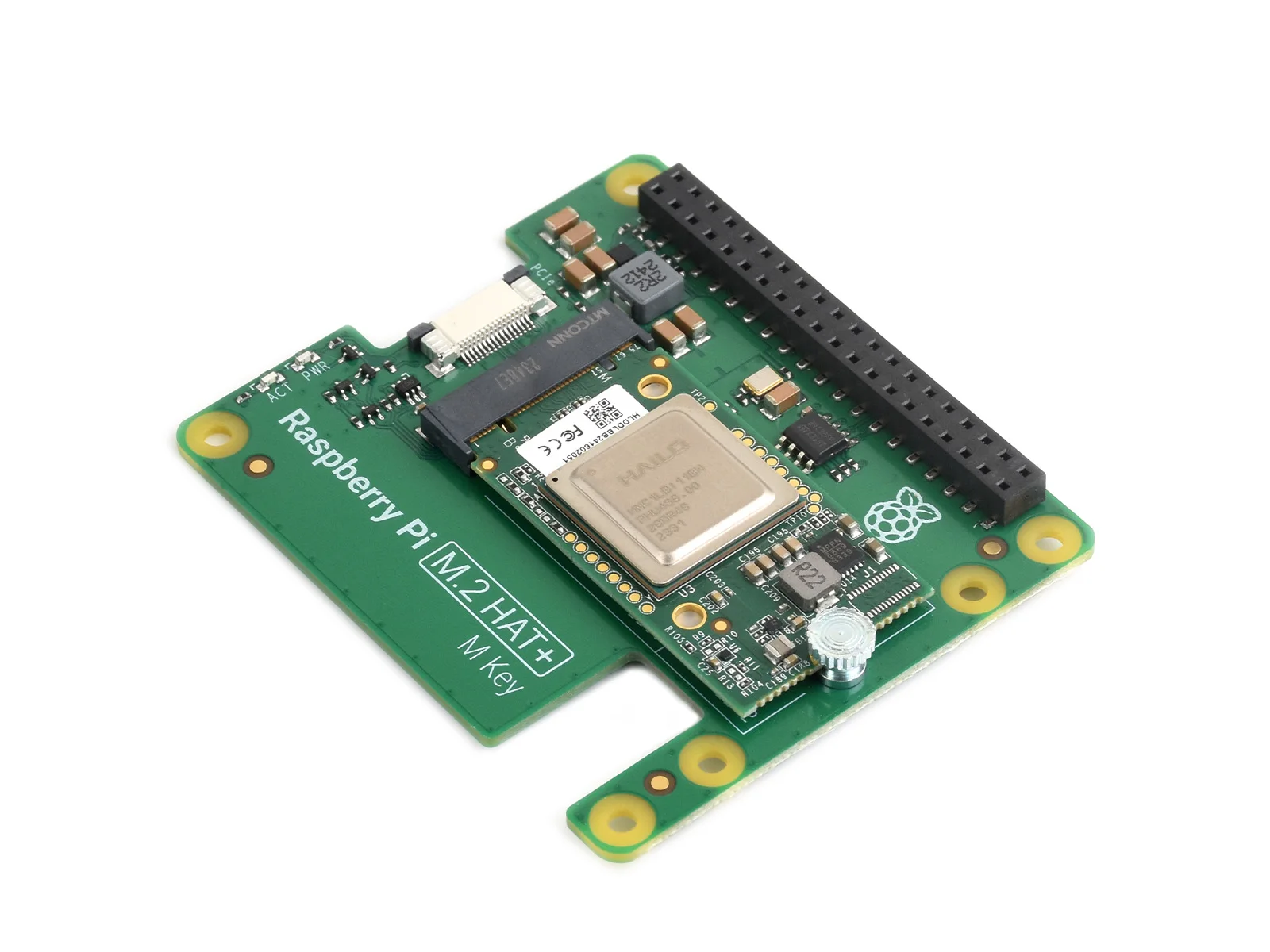 Imagem -03 - Raspberry pi ai Kit Módulo de Aceleração Hailo ai Raspberry pi M.2 Hat Mais 13tops Potência de Computação