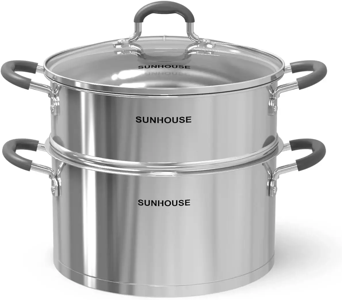 Quart Multipurpose Stock Pot and Steamer Pot with PFOA-free,18/10 Stainless Steel Steam Pot for Cooking Vegetable