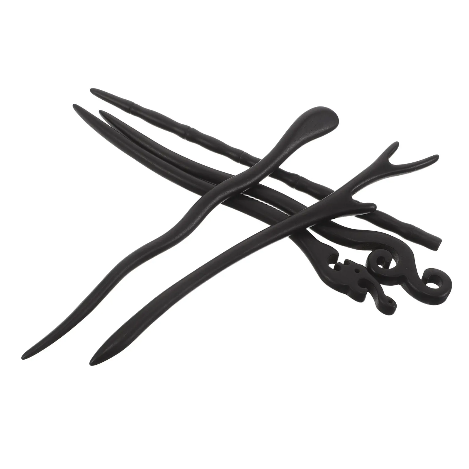 

5Pcs Chinese Hair Sticks Vintage Wood Hairpin Set Style Hair Styling Pins for Hanfu Weddings Festivals Updo Chignon