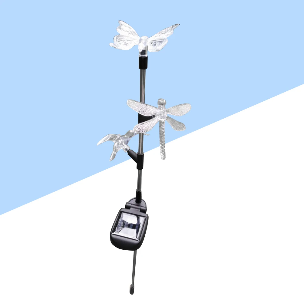 สวนสัตว์ไฟพลังงานแสงอาทิตย์ Stake ตกแต่งภูมิทัศน์ Hummingbird DRAGONFLY กันน้ํากลางแจ้ง LED YARD Pathway Lighting